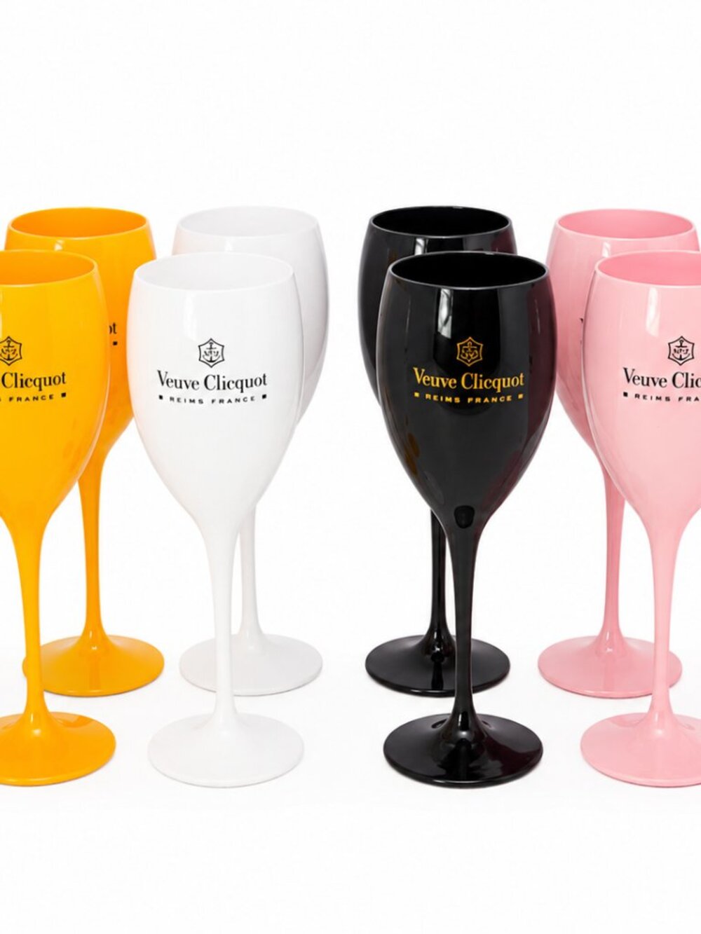 Veuve Clicquot Party Variet Flutes New x 12